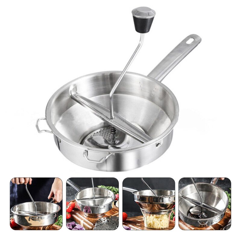 1pc food pressing tool kitchen potato cooking tool Reusable Stainless