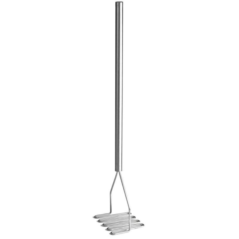 Industrial Size Long Handle Stainless Square Face Masher 25"