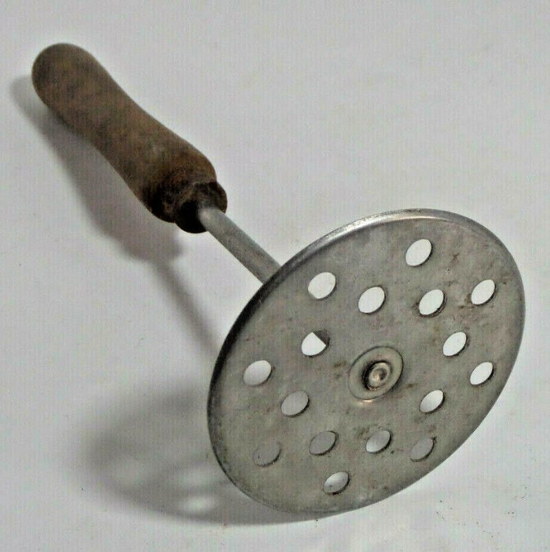 potato masher vintage wood handle