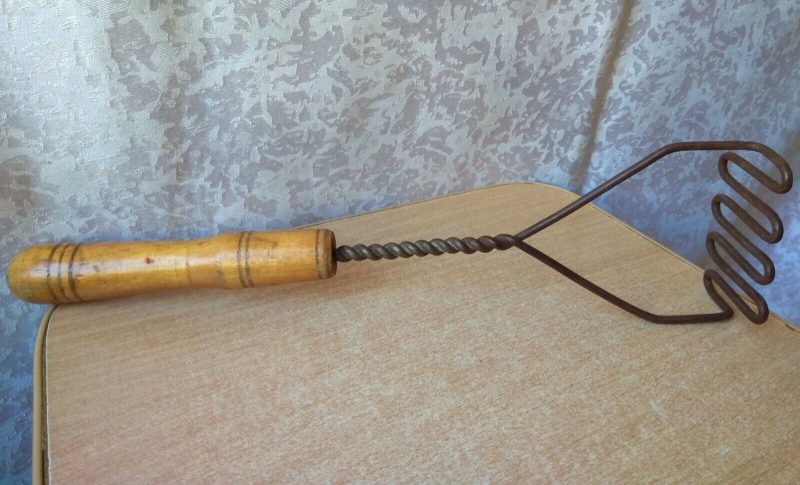 RARE Vintage Collectible Soviet USSR tool Kitchenware Masher potato Pestle