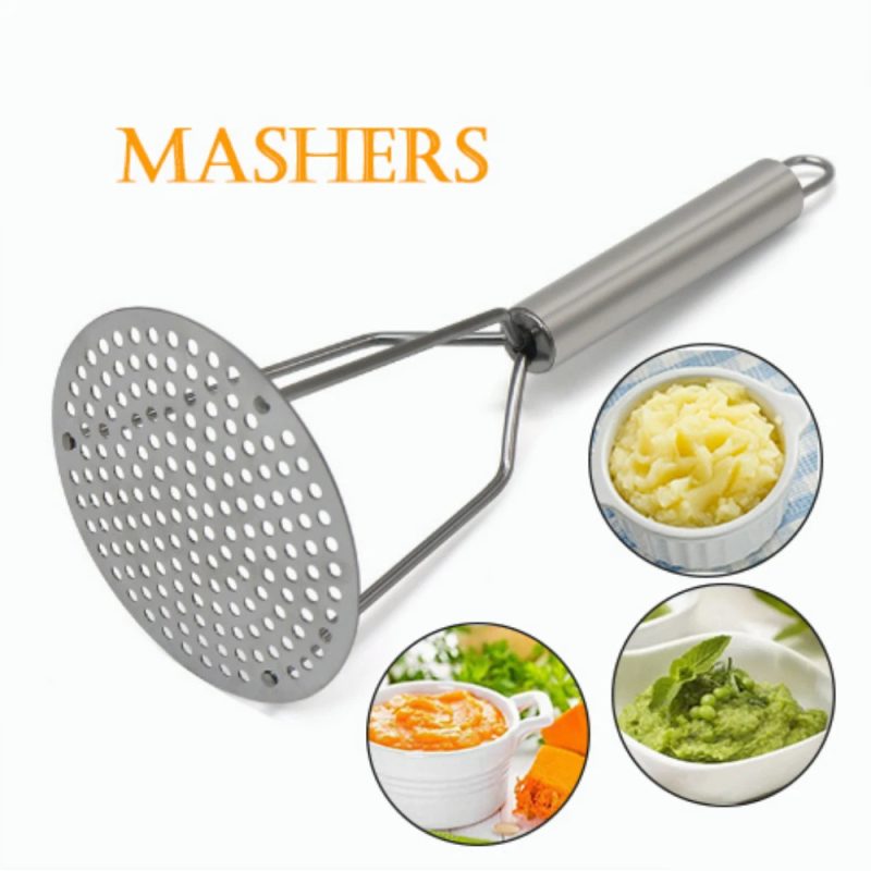 Stainless Steel Potato Masher for Vegetables and Fruits Kitchen Gadget