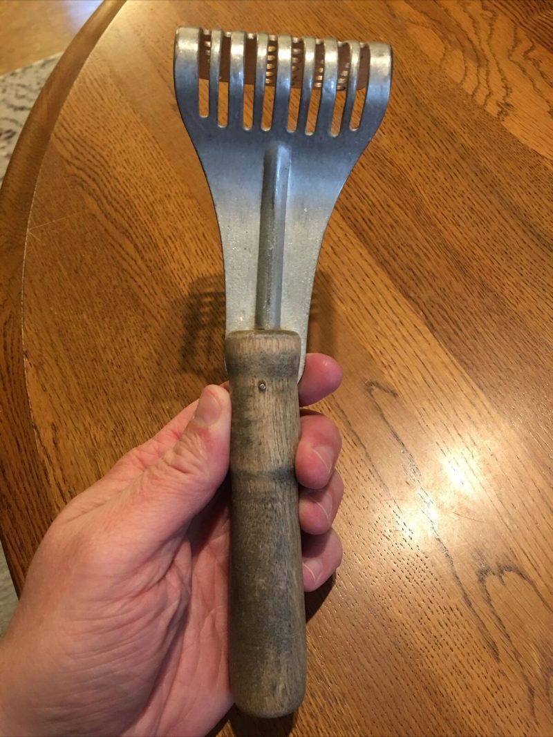 Vintage Antique Old Fashioned Potato Masher Wooden Handle 70+ Years Old