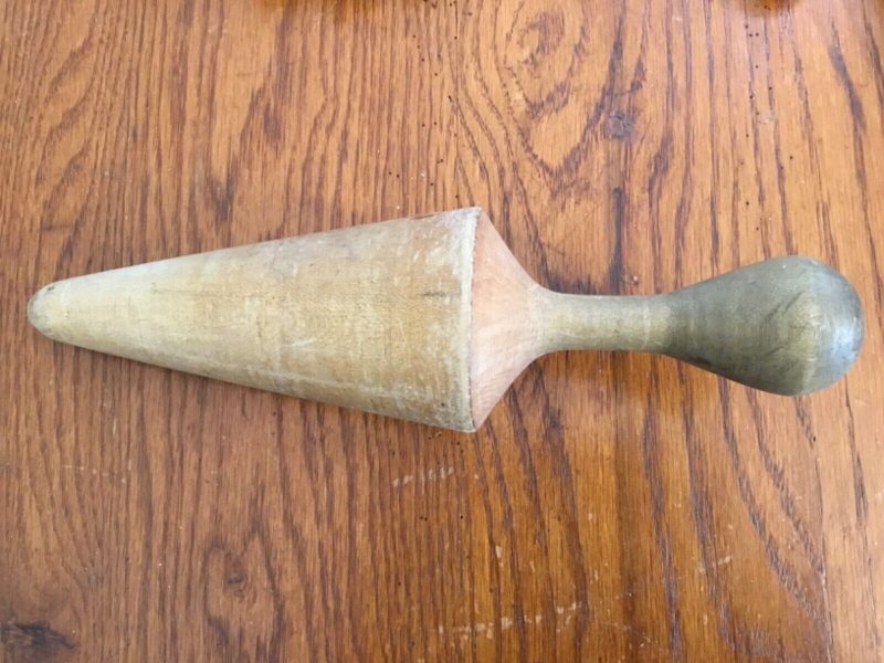 Vintage Wooden Pestle Masher 11”